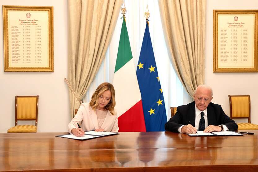 Accordi di Coesione - Photo credit: Palazzo Chigi